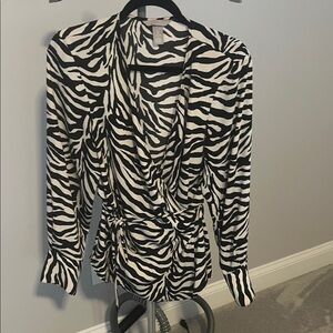 Stylish Zebra Print Women's Top